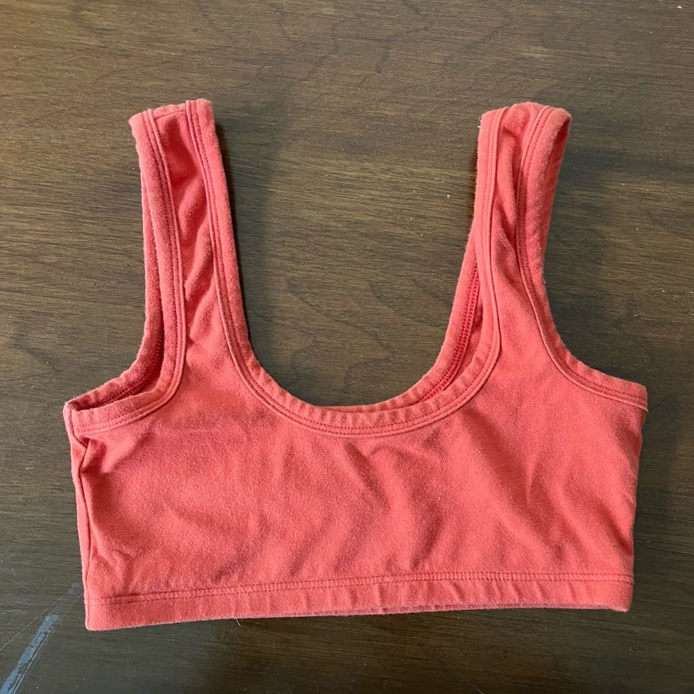 ARQ women’s wide strap bra tomato red small